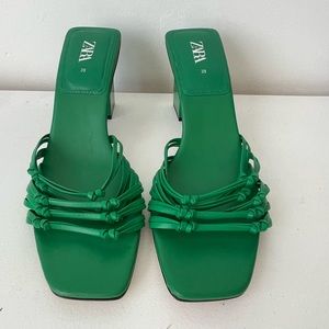 Zara Leather Heels- Sandals
